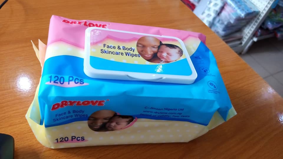 DRYLOVE BABY WIPES BY 120