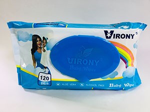 VIRONY BABY WIPES BY 120PC