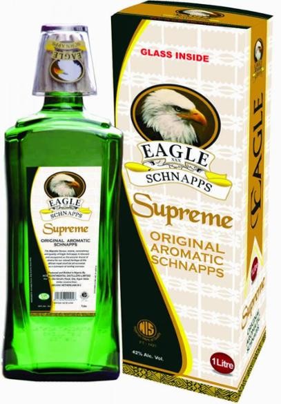 EAGLE SCHNAPPS (WITH GLASS)75CL