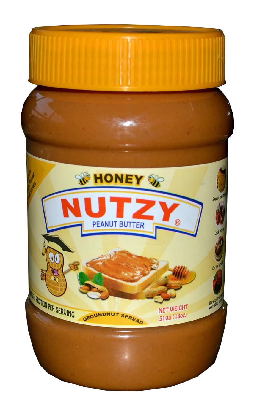 Nutzy Honey Peanut Butter 510g