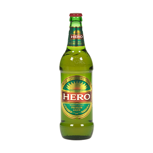 Hero Lager Beer 60cl Bottle