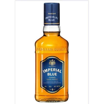 IMPERIAL BLUE SEAGRAMS WHISKEY 180ML