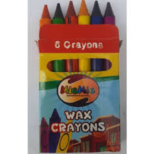 6 COLOURS CRAYON (X6)