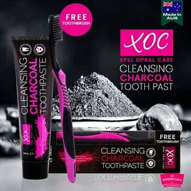 XOC CHARCOAL TOOTHPASTE 100ML