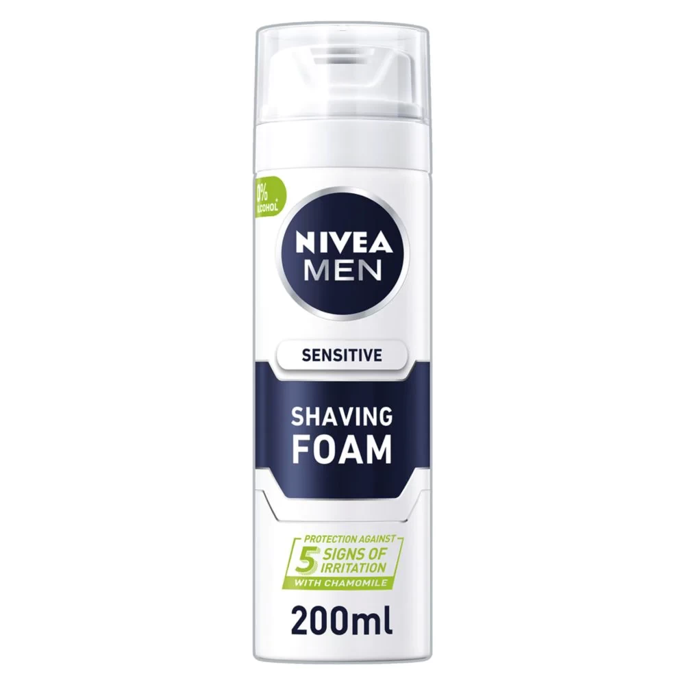 NIVEA SENSITIVE SHAVING FOAM 200ML