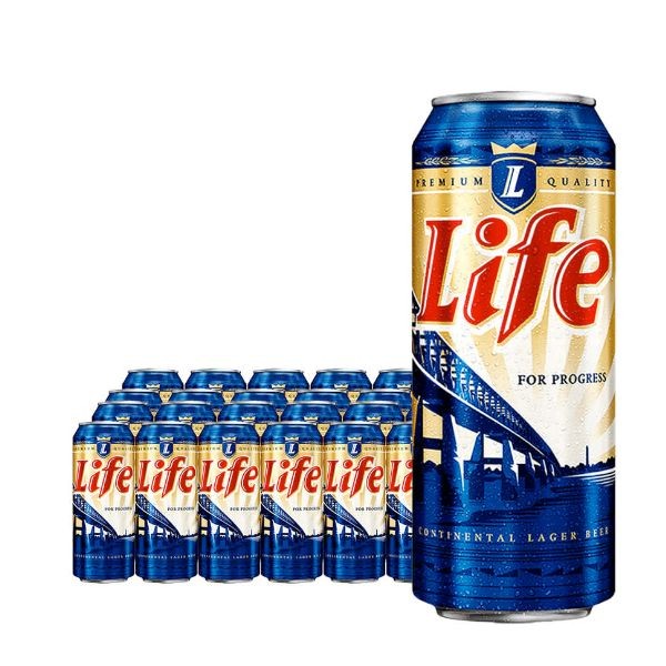 Life Continental Lager Beer can 50cl