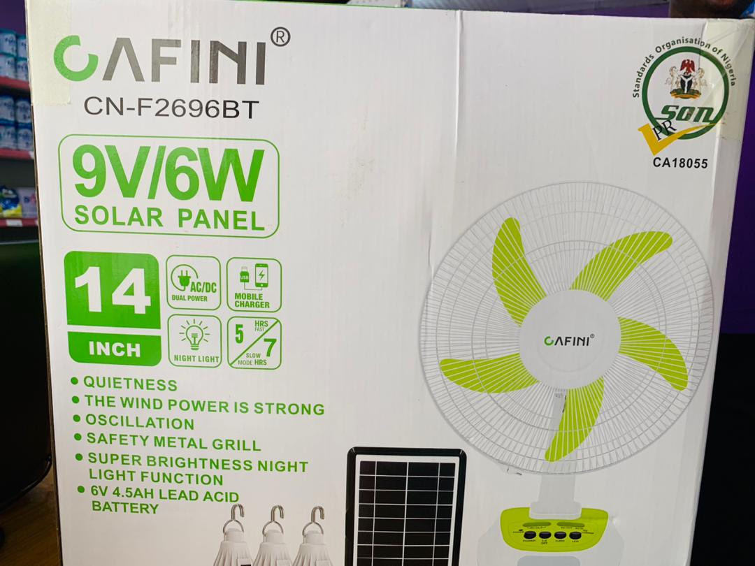 OAFINI FAN WITH SOLAR