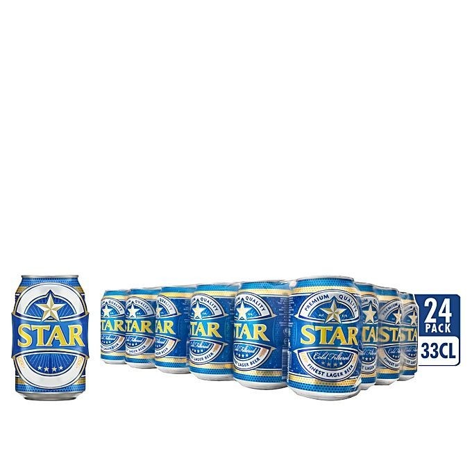 Star Lager Beer can 33cl