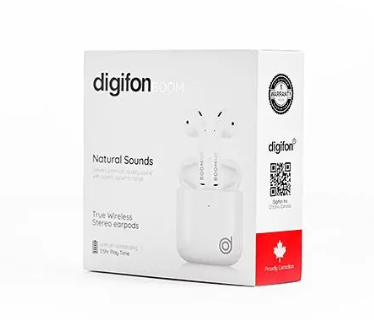 BOOM AIR EARBUDS WHITE