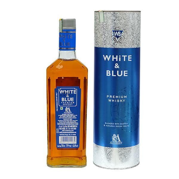 WHITE & BLUE WHISKY (CONE)750ML