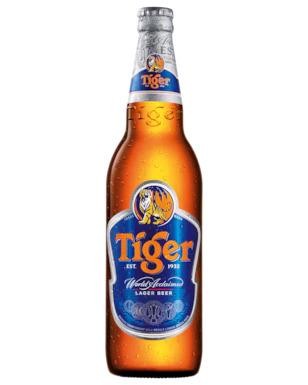 Tiger Lager Beer 450ml Bottle