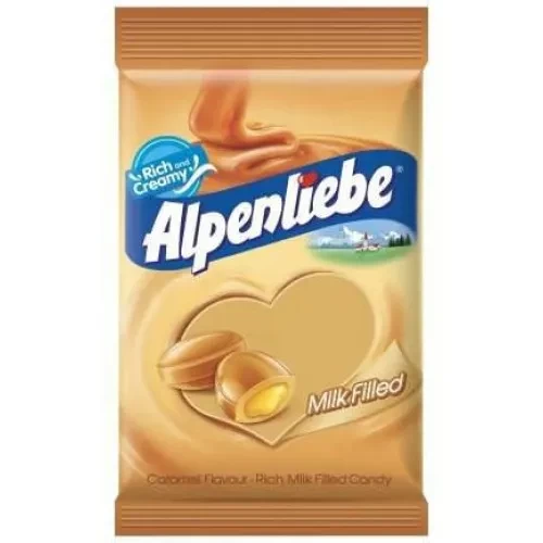 Alpenliebe 88pcs Milk filled Candy Pouch 128G (Caramel Flavor)