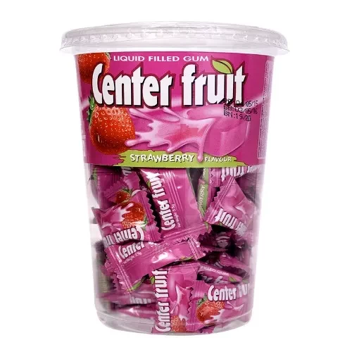 CENTER FRUIT GUM STRAWBERRY FLAVOUR CUP