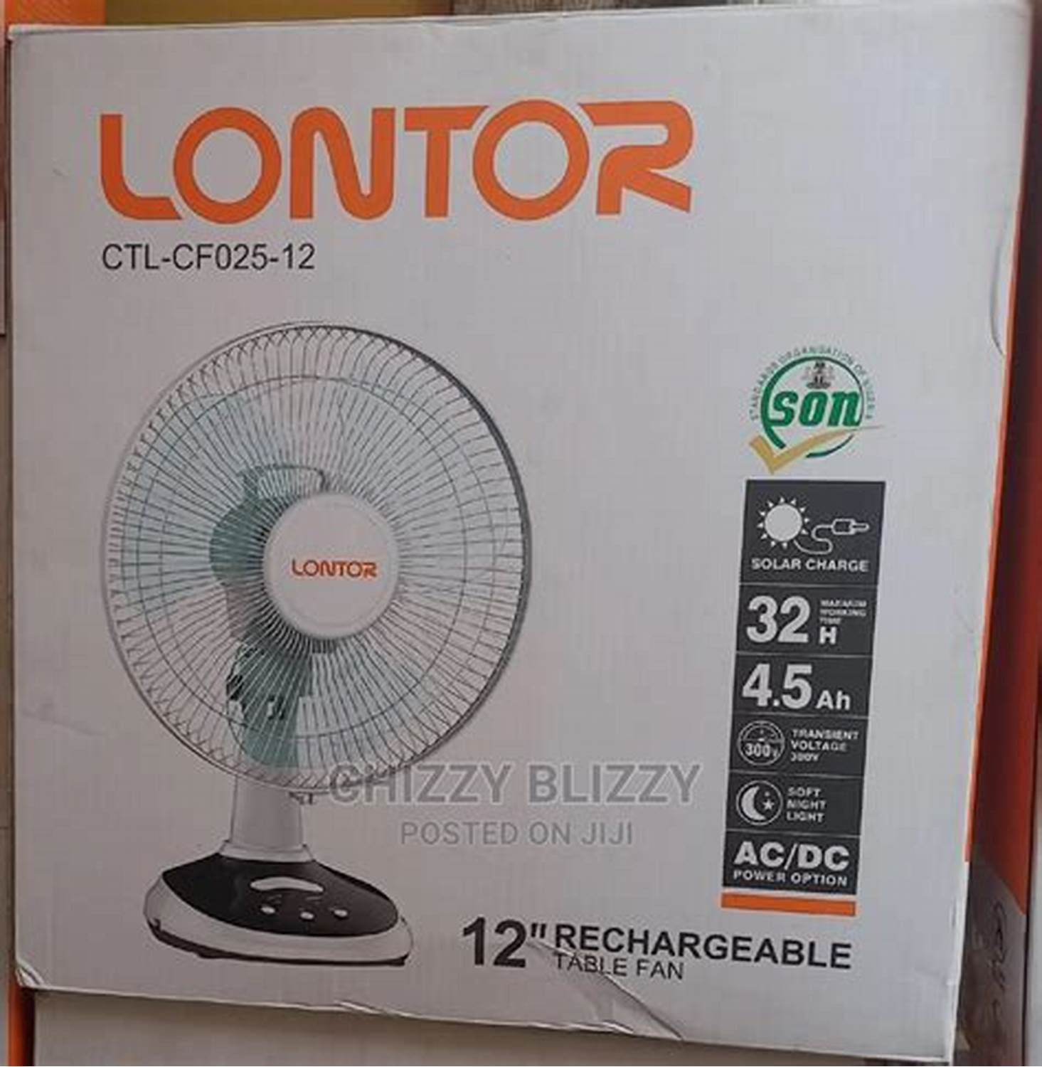 LONTOR CTL-CF025-12 FAN