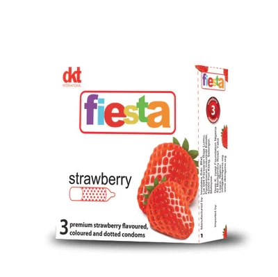 Fiesta 3in1 Strawberry Condom