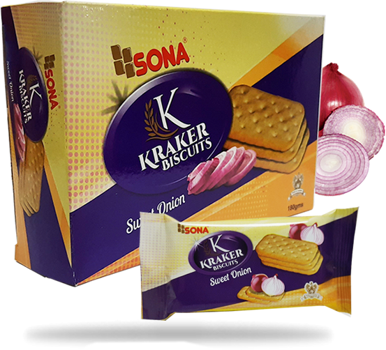 SONA KRAKER ONION BISCUITS