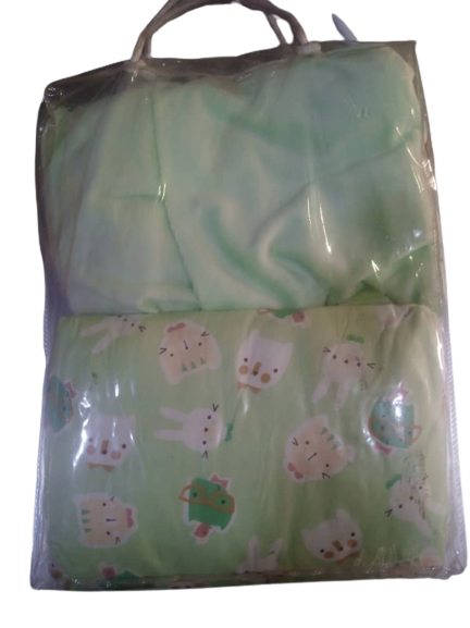 BABY BEDSHEET AND PILLOW