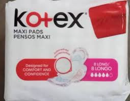 KOTEX MAXI PAD LONG BY 8